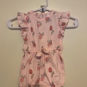 Gerber Pink Bodysuit with Fruit Print